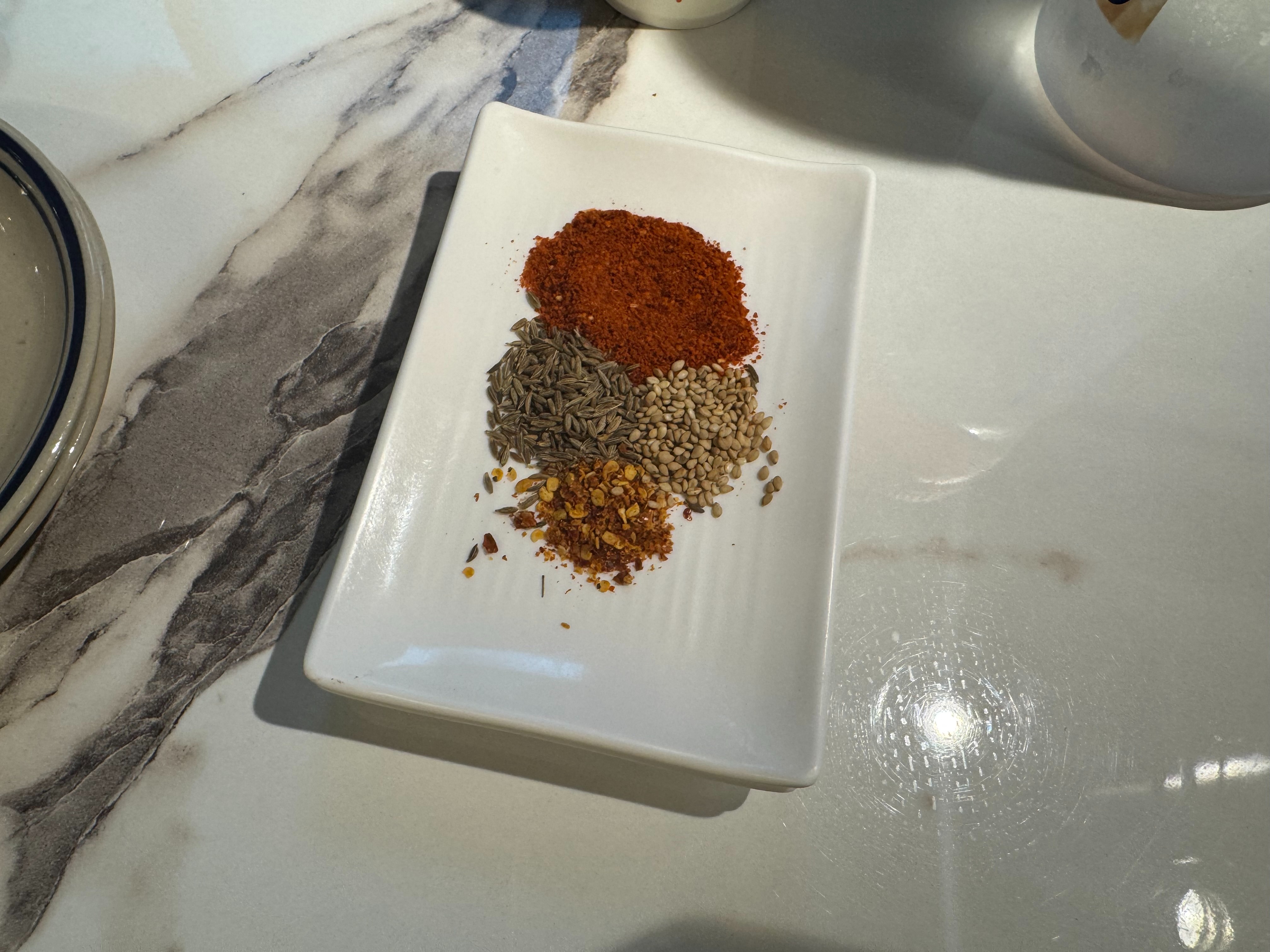 Cumin and spice powders