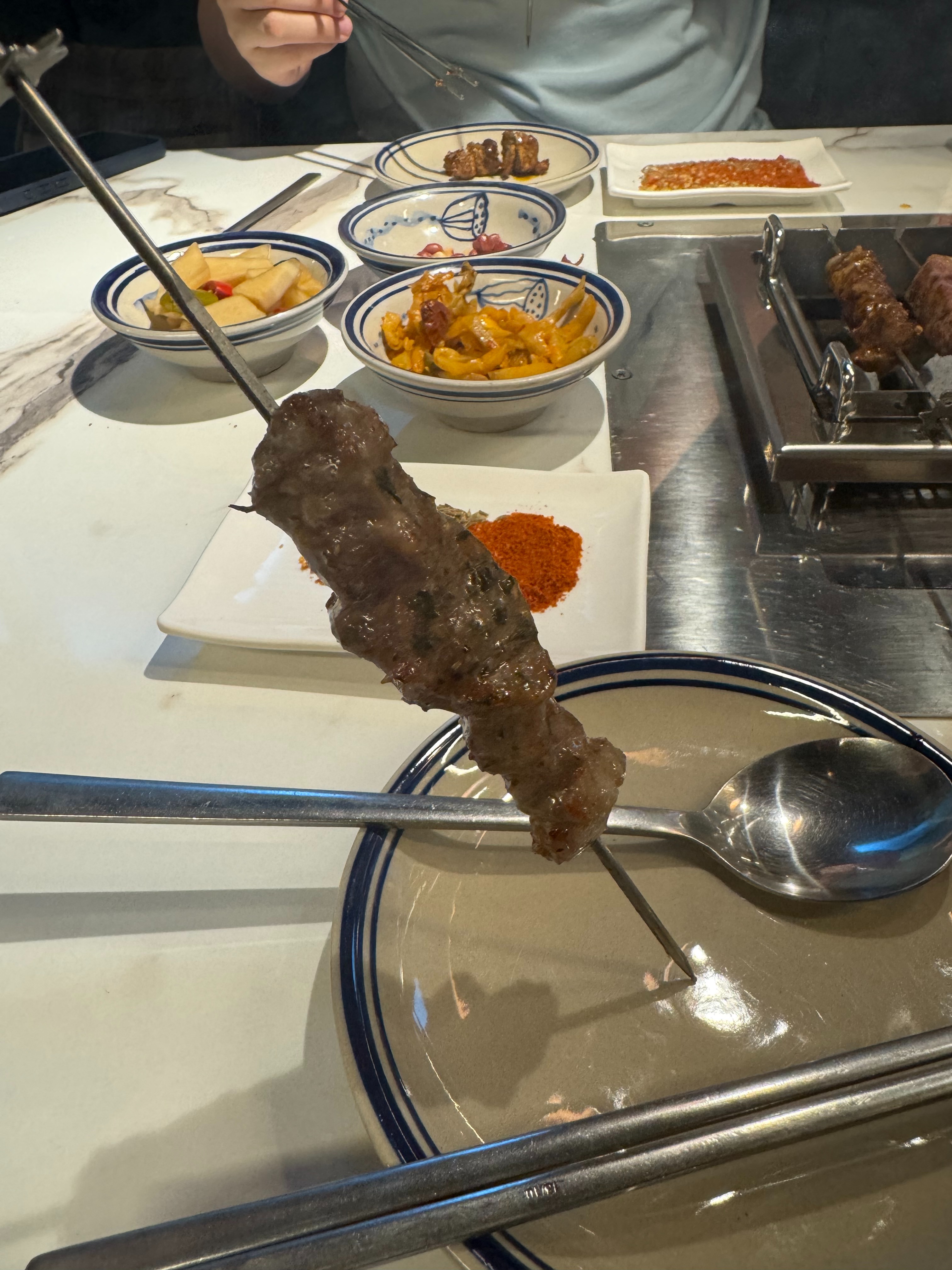Perfectly grilled skewers