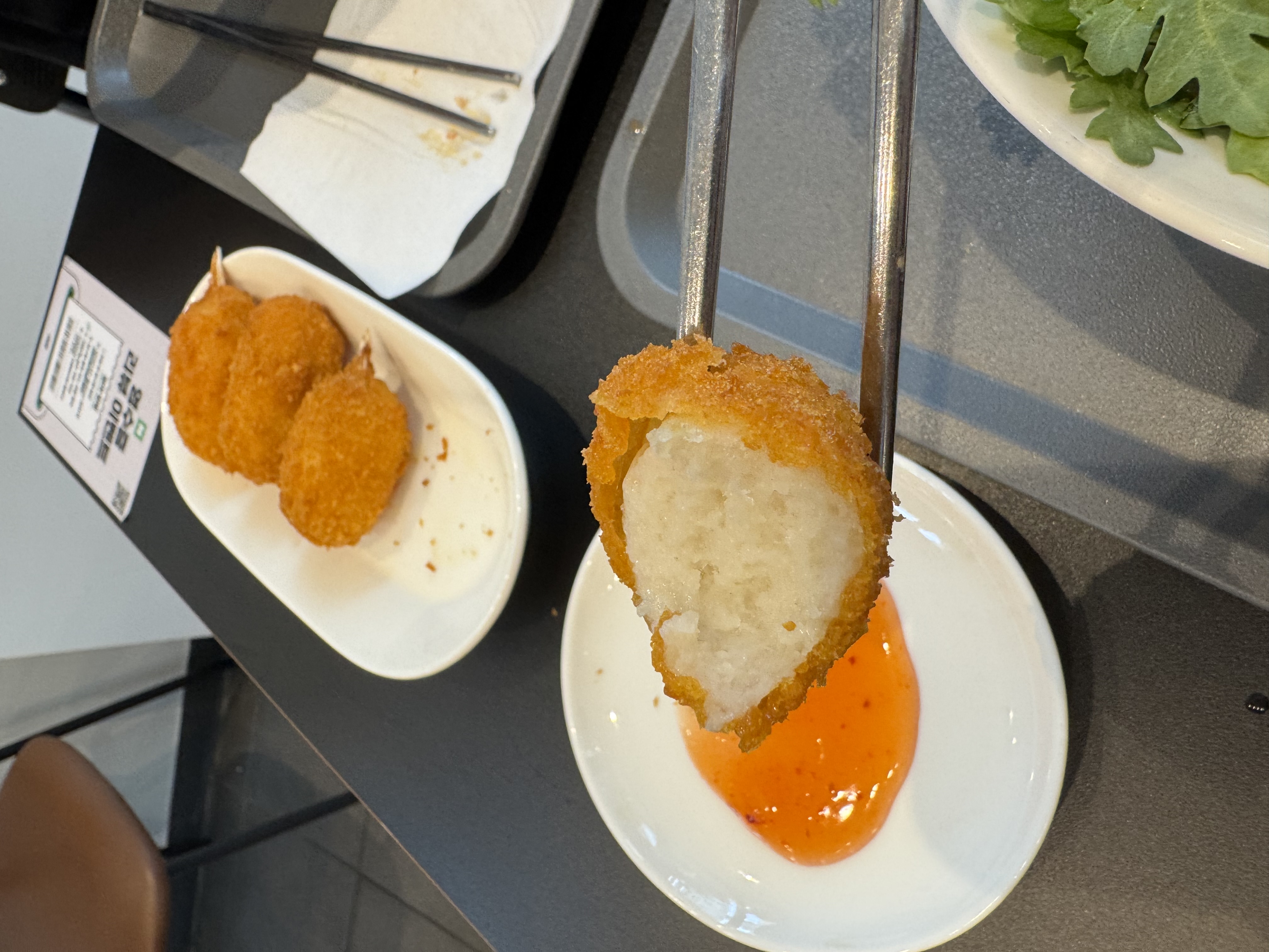Crispy fried crab